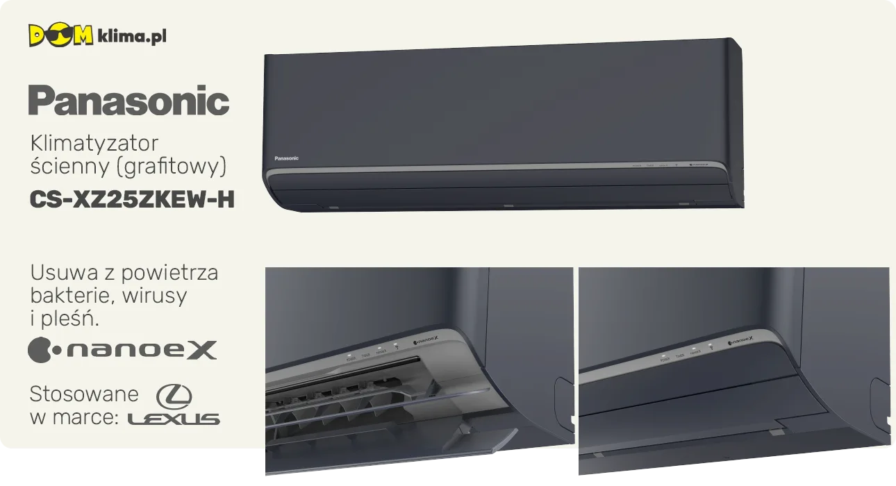 Klimatyzator ścienny (grafitowy) CS-XZ25ZKEW-H - Klimatyzator Panasonic