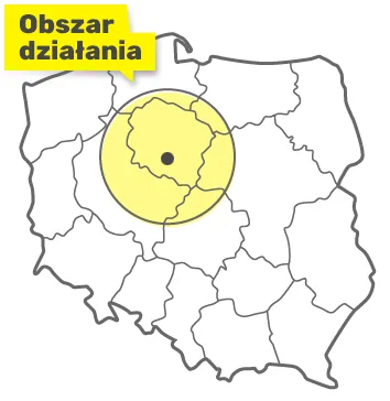 Obszar działania firmy DOM Klima